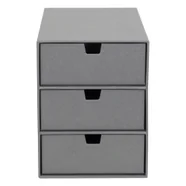 Szary organizer z 3 szufladkami Bigso Box of Sweden Ingrid