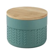 Akcesoria łazienkowe - Sapho Gedy Thea - Pudełko na kosmetyki, zielone TH0347 - miniaturka - grafika 1