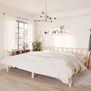 vidaXL Rama łóżka lite drewno sosnowe 180x200 cm 810097 - Łóżka - miniaturka - grafika 1