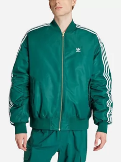 Kurtki męskie - Bomberka męska Adidas Oversized Reversible Bomber Jacket "Collegiate Green" IW3649 L Zielona (4067886973671) - grafika 1