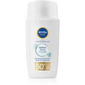 Balsamy i kremy do ciała - NIVEA Sun UV Face Derma Blemish Control Fluid SPF50+ Nawilżający Balsam Z Filtrem Do Skóry Z Niedoskonałościami 40ml - miniaturka - grafika 1