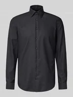 Koszule męskie - Koszula biznesowa o kroju regular fit z czystej bawełny z kołnierzykiem typu kent - miniaturka - grafika 1