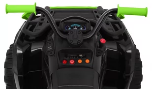 Quad XL ATV 2,4GHz na akumulator dla dzieci Czarno-Zielony + Pilot + Napęd 4x4 + Bagażnik + Wolny Start + EVA + Audio LED - Samochody i pojazdy dla dzieci - miniaturka - grafika 4
