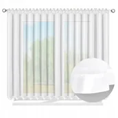 Firany - Firana prosta z Lamówką 170x200 ! Firanki krótkie - miniaturka - grafika 1