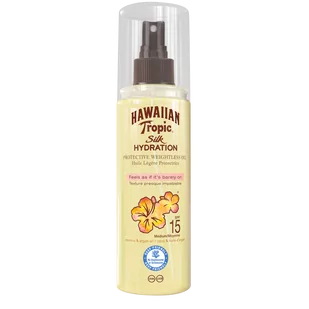 Hawaiian Tropic HT Silk Hydration Oil SPF15 150ml Y301765301) - Balsamy i kremy do opalania - miniaturka - grafika 1
