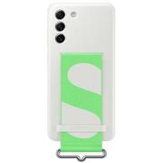 Etui i futerały do telefonów - Samsung Galaxy S21 FE Silicone Cover - White EF-GG990TWEGWW - miniaturka - grafika 1