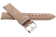 Akcesoria do zegarków - Skórzany pasek do zegarka 22 mm JVD R41921-22 beżowy - miniaturka - grafika 1