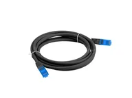 Patchcordy - Patchcord kat.6A S/FTP LSZH CCA 3m czarny Fluke Passed Lanberg PCF6A-10CC-0300-BK - miniaturka - grafika 1
