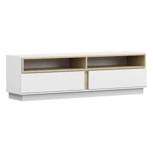 Szafka RTV GREY- 09 Biały Dąb artisan - Szafki RTV - miniaturka - grafika 1