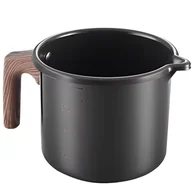Garnki - GARNEK DO MLEKA Z POWŁOKĄ NIEPRZYWIERAJĄCĄ DZIUBKIEM MIARKĄ 1.2L 12cm BRUNBESTE BB-2547 - miniaturka - grafika 1