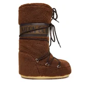 Buty dla chłopców - Śniegowce Moon Boot Mb Icon Fleece 80D1403080 Brązowy - miniaturka - grafika 1
