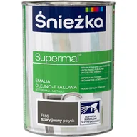 Farby zewnętrzne - Śnieżka Emalia Olejna Szary Jasny F566 0,8L farba - miniaturka - grafika 1