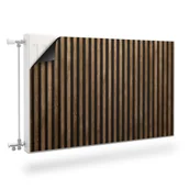 Dekoracje domu - Osłona MAGNETYCZNA Grzejnika LAMELE Deski Imitacja Drewna 100cm x 60cm - miniaturka - grafika 1