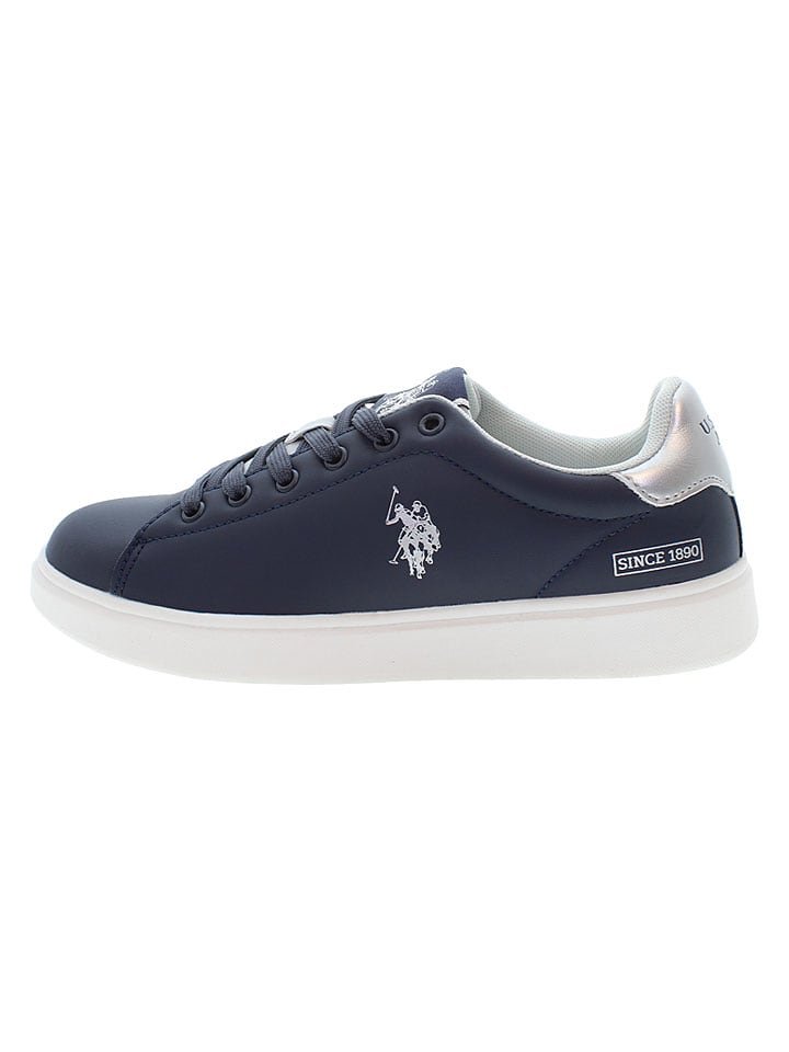 U.S. Polo Assn. Sneakersy w kolorze srebrno-granatowym