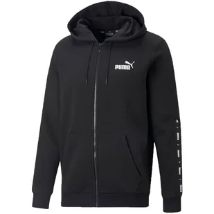 Męska Bluza Z Kapturem ESS+ Tape Full Zip - Bluzy sportowe męskie - miniaturka - grafika 1
