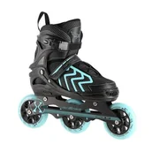 Rolki - Łyżworolki NILS EXTREME NA19318  rozmiar 39-42) Czarno-turkusowy - miniaturka - grafika 1