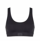 Biustonosze - Sloggi Czarny Miękki Biustonosz Bawełniany Bez Fiszbin 40 J2A - miniaturka - grafika 1