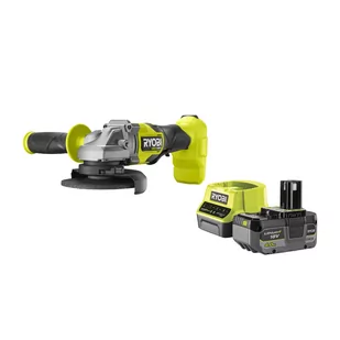 Ryobi Bezszczotkowa szlifierka kątowa 18V HP ONE+ RAG18X-1C40S w zestawie z akumulatorem 4.0 Ah, ładowarką i torbą - Szlifierki i polerki - miniaturka - grafika 1