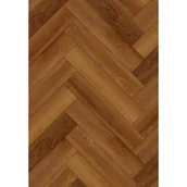 Panele podłogowe - Mexen Lubbock panele winylowe jodełka 635 x 127 mm SPC 6,5 mm, podkład IPEX 1,5 mm, 4 V-Fuga, Teak- F1186-0635-127-505-4V1-08 - miniaturka - grafika 1