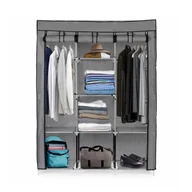Szafy - Składana szafa tekstylna, materiałowa garderoba XXL - miniaturka - grafika 1
