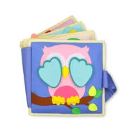 Zabawki sensoryczne - Książeczka Sensoryczna Duża, Quiet Book, Montessori - Sowa/ Jolly Designs - miniaturka - grafika 1