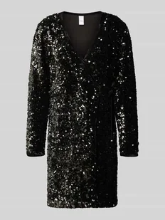 Sukienka koktajlowa z cekinami model ‘ELLE’ - Sukienki - miniaturka - grafika 1