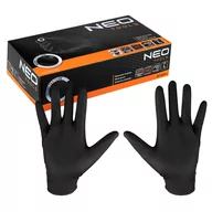 Rękawiczki jednorazowe - Rękawiczki nitrylowe bezpudrowe 100 sztuk, r.L, NEO TOOLS 97-691-L - miniaturka - grafika 1