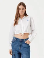 Koszule damskie - HUGO Koszula Emma 50531482 Biały Regular Fit - miniaturka - grafika 1