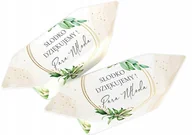 Cukierki - Krówki na ślub wesele podziękowanie dla gości WZ10 - miniaturka - grafika 1