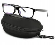 Okulary korekcyjne, oprawki, szkła - Okulary ANTYREFLEKS Zerówki Nerdy prostokątne - miniaturka - grafika 1