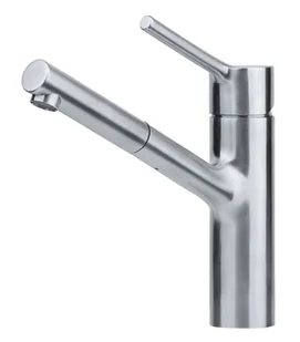 Franke Taros Neo - Bateria zlewozmywakowa FC 6384.501, składana pod oknem, z wyciąganą końcówką, stal nierdzewna 115.0596.384 - Baterie kuchenne - miniaturka - grafika 1