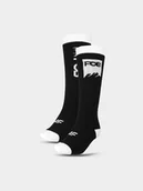 Skarpety termoaktywne - 4F Skarpety snowboardowe (2-pack) damskie - czarne 39-42 - miniaturka - grafika 1