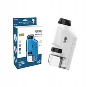 Mikroskopy i lupy - Mikroskop MOBILNY Lampka LED STEM dla DZIECI 60X-120X Zabawka EDUKACYJNA - miniaturka - grafika 1