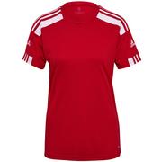 Koszulki i topy damskie - Koszulka damska adidas Squadra 21 Jersey czerwona GN5758 - miniaturka - grafika 1