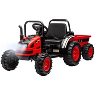 Pojazdy elektryczne dla dzieci - Milly Mally Pojazd na akumulator Traktor z przyczepą Farmer Red - miniaturka - grafika 1