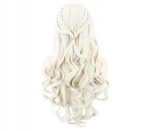TOPCOSPLAY peruka włosy długie blond kręcone - Dodatki do strojów karnawałowych - miniaturka - grafika 1