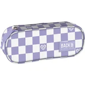 Piórniki - BackUp, Piórnik saszetka szachownica fiolet - miniaturka - grafika 1