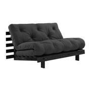 Sofy i kanapy - Sofa rozkładana z ciemnoszarym pokryciem Karup Design Roots Black/Dark Grey - miniaturka - grafika 1