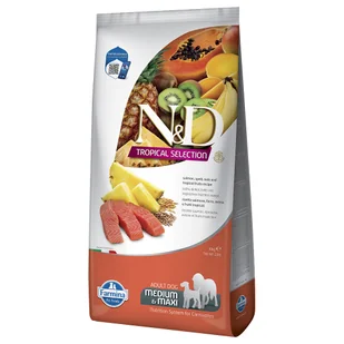 N&D Dog Tropical Selection Adult Medium/Maxi, łosoś  - 10 kg - Sucha karma dla psów - miniaturka - grafika 1