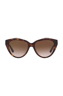 Emporio Armani okulary przeciwsłoneczne damskie kolor brązowy - Okulary przeciwsłoneczne - miniaturka - grafika 1