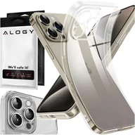 Etui i futerały do telefonów - Etui do iPhone 15 Pro obudowa Case silikonowe przezroczyste ochrona aparatu osłona obiektywów Alogy Slim - miniaturka - grafika 1