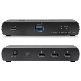 Sonnet Sonnet Echo 5 Thunderbolt 4 Dock USB hub - 4 - Czarny ECHO-HB5-T4 - Huby USB - miniaturka - grafika 1