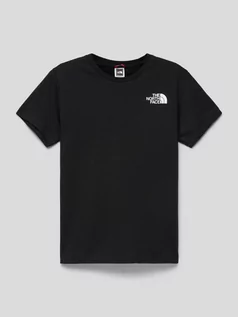 Koszulki dla chłopców - T-shirt z detalami z logo - grafika 1