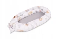 Kokony niemowlęce - ND33_SILLO-229001 KOKON MUSLIN TEDDY SZARY 80x45 - miniaturka - grafika 1