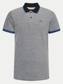 Koszulki męskie - Blend Polo 20716469 Szary Regular Fit - miniaturka - grafika 1
