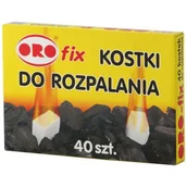 Akcesoria do grilla - Oro fix Kostki do rozpalenia grilla, kominka lub pieca 40szt 885705 - miniaturka - grafika 1