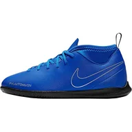 Piłka nożna - Nike Chłopięce buty piłkarskie Jr. Phantom Vision Club Dynamic Fit Ic, niebieski - Niebieski Racer Blue Black Metallic Silv 400-35 EU - miniaturka - grafika 1