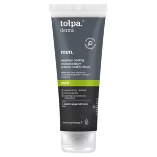 TORF CORPORATION Tołpa dermo men pure węglowy peeling oczyszczający przeciw zaskórnikom 100 ml - Kosmetyki do pielęgnacji twarzy męskie - miniaturka - grafika 1