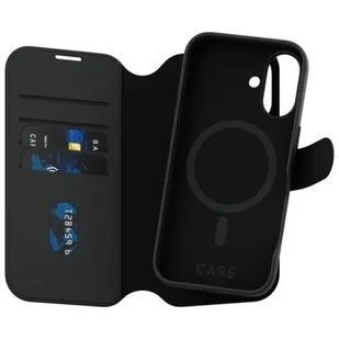 Etui PANZERGLASS Care Feature Tango 2in1 Wallet MagSafe do Apple iPhone 16 Czarny | Bezpłatny transport - Etui i futerały do telefonów - miniaturka - grafika 1