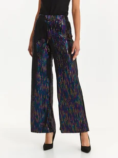 Spodnie damskie czarne - SSP4370CA spodnie długie - TOP SECRET - Odzieżowy sklep internetowy TOP SECRET - Spodnie damskie - miniaturka - grafika 1